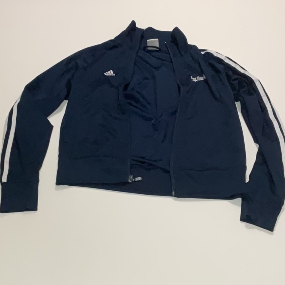 Adidas kids Dark Blue/navy blue track jacket, bomber style